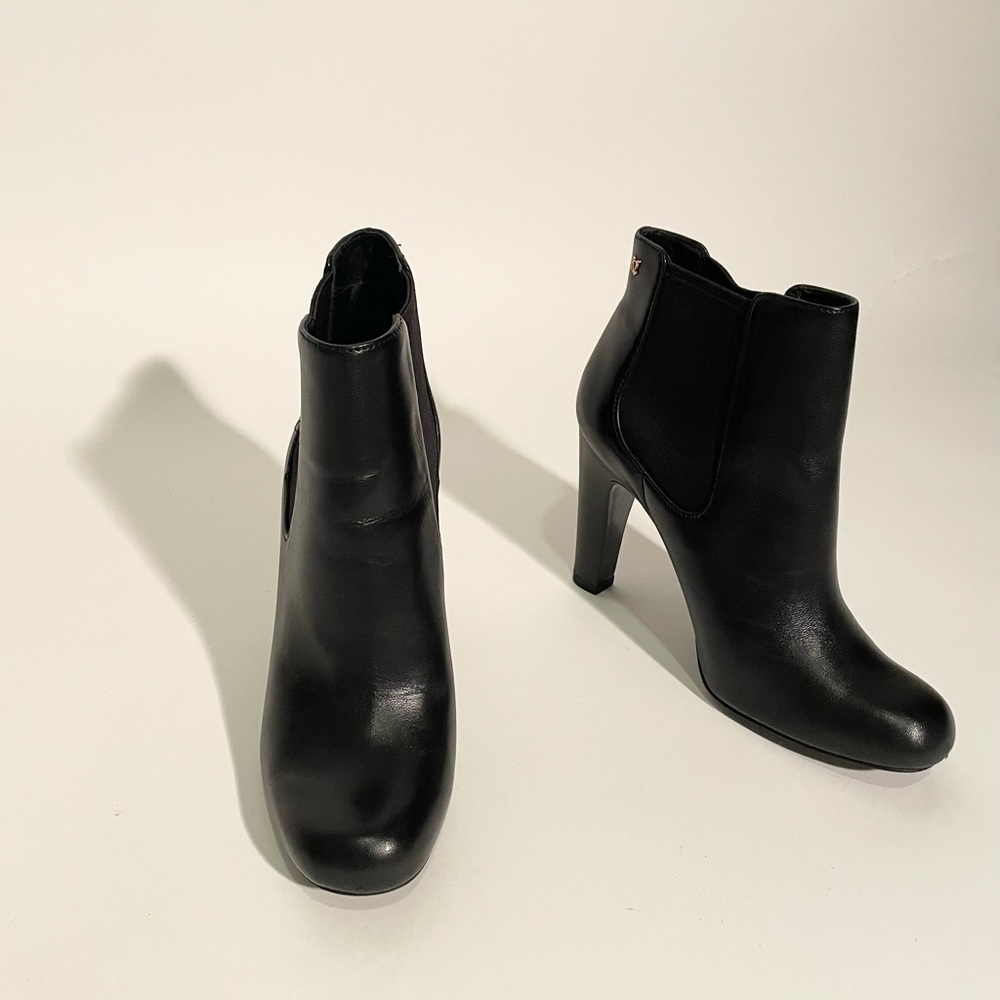 Vince Camuto Black Leather Booties